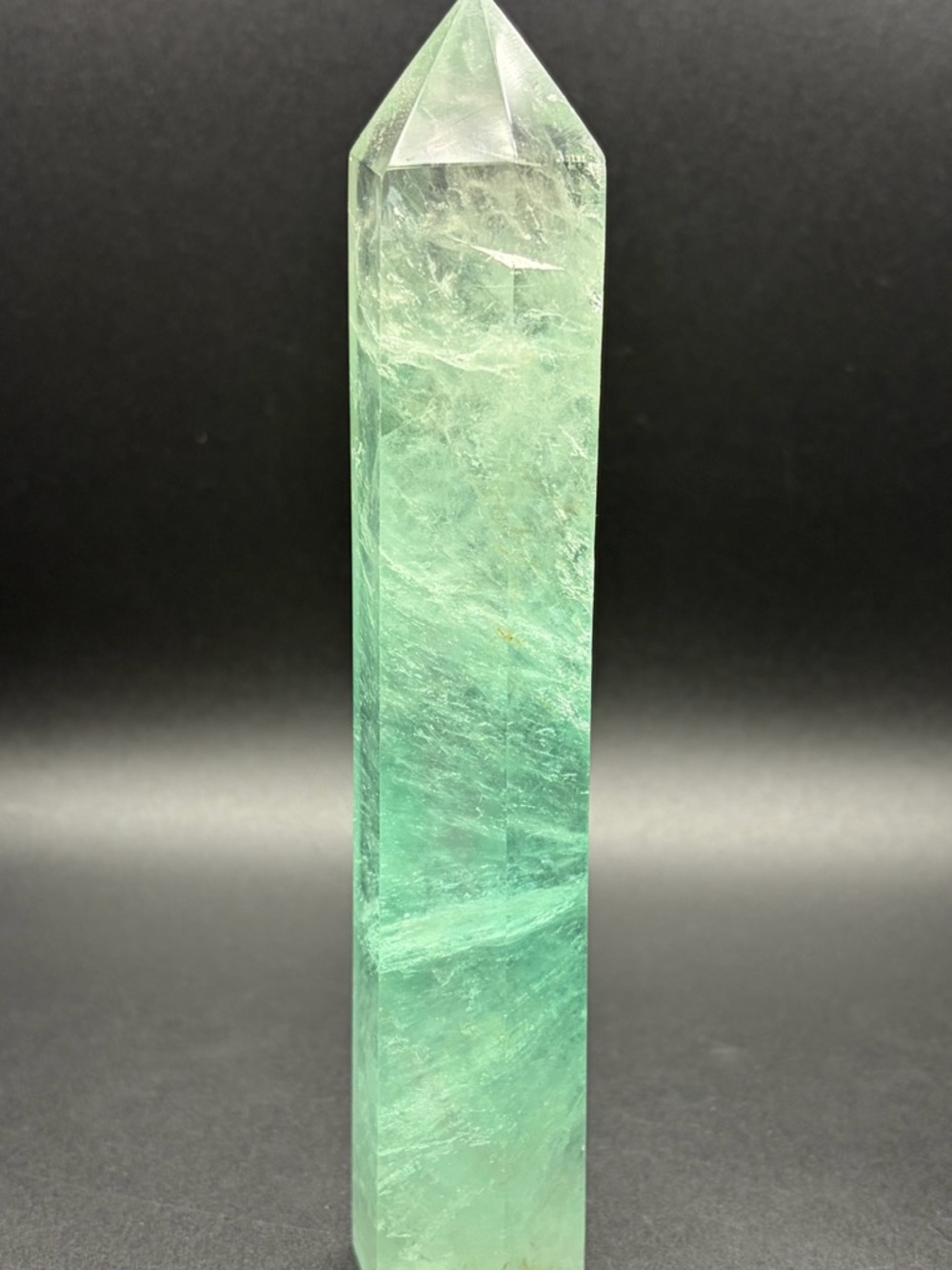 Green Fluorite Crystal Tower - Home Accents